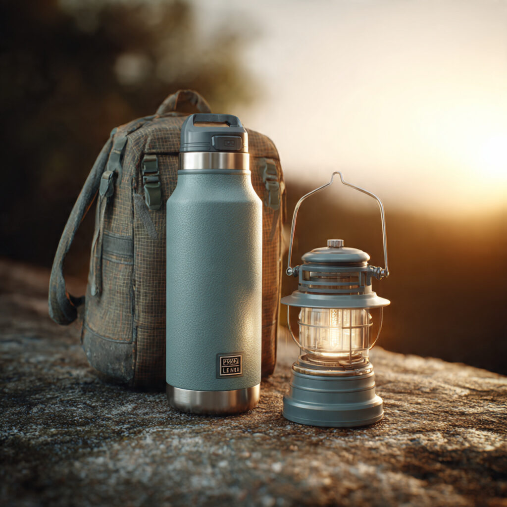 premium outdoor gear set including an insulated bo