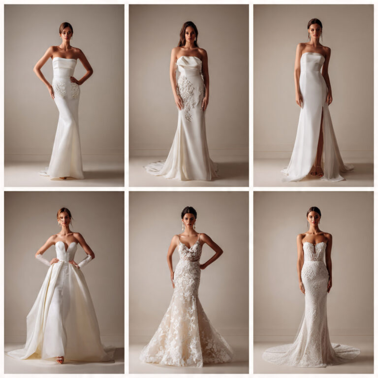wedding dresses strapless