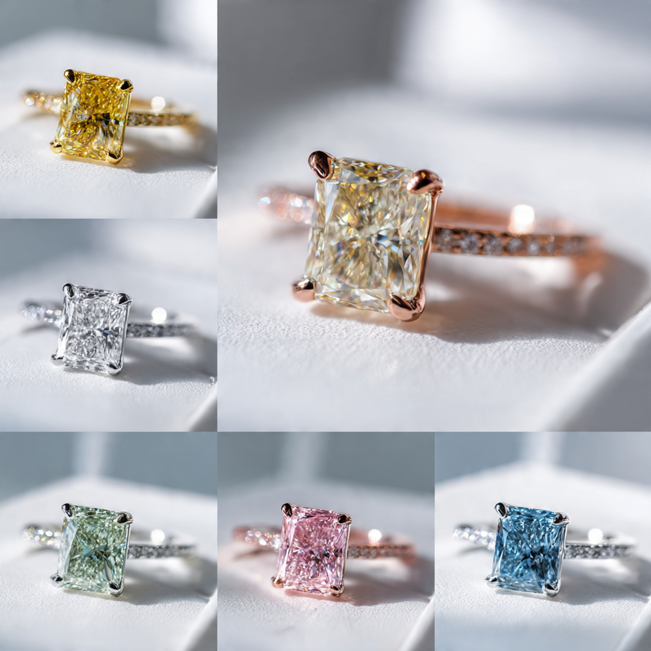 radiant cut engagement rings