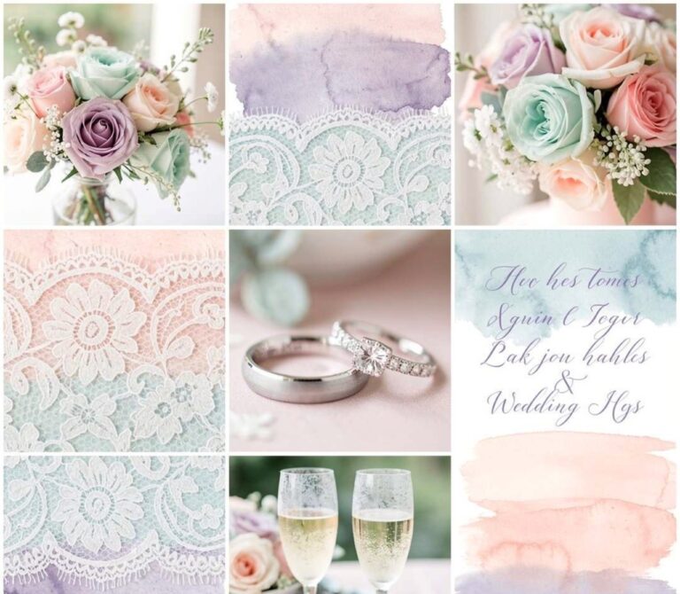 pastel wedding theme
