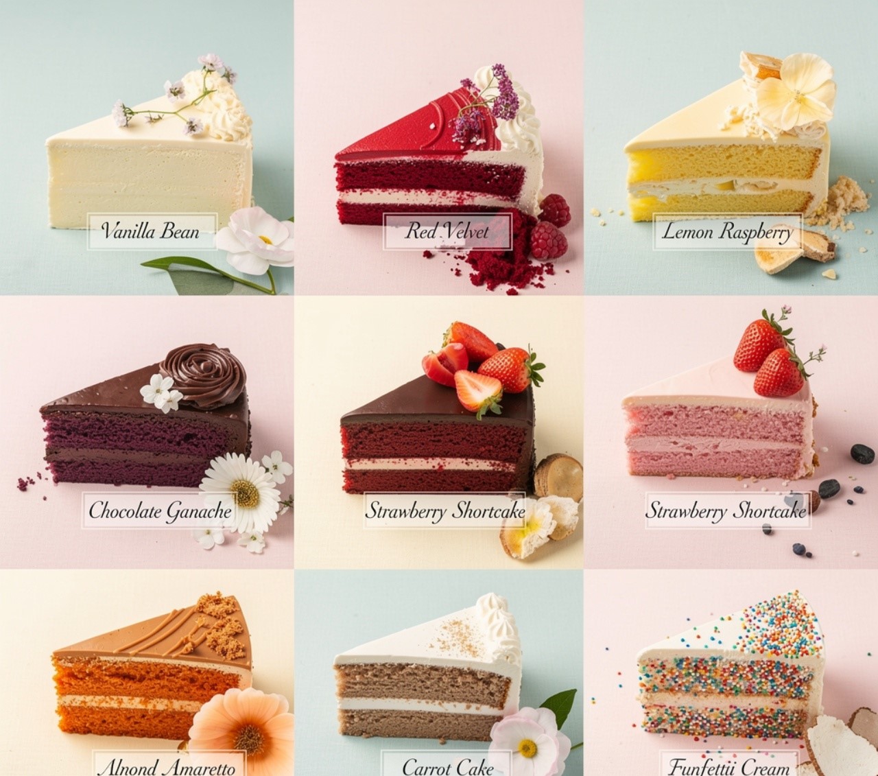wedding cake flavors